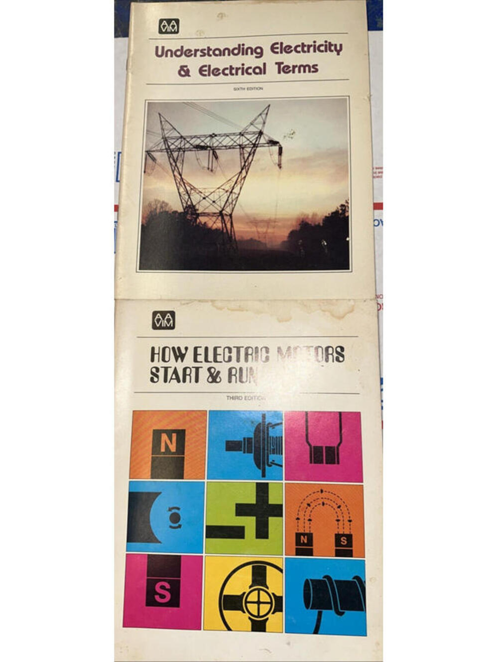 Vtg 1980 AAVIM "How Electric Motors Start & Run" & "Understanding Electricity"